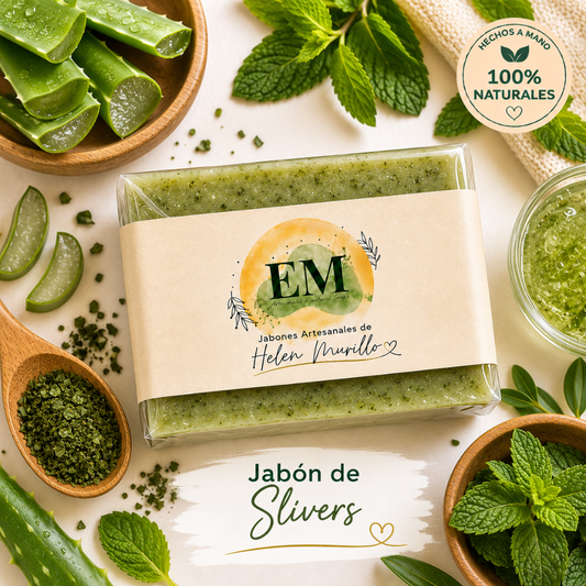 Jabón Artesanal de Slivers de 100g | Limpieza Profunda, Balance, Fórmula Exclusiva y Cuidado Natural Cutáneo