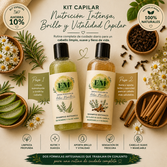 Kit Capilar Dúo (8 Oz) | Sistema de Fortalecimiento, Volumen y Densidad Capilar